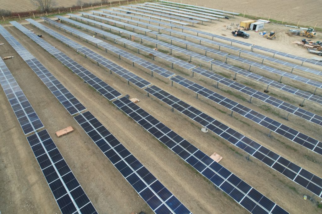 Community Solar Panels.